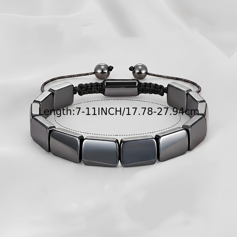 Men's Natural Stone Handmade Braided Rope Bracelet